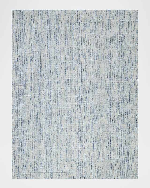 Andora Hand-Tufted Blue/Ivory Rug, 9' x 12''
